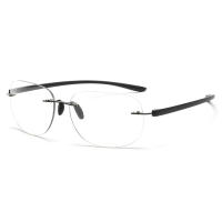 Gafas de sol fotocromáticas sin montura, lentes de lectura TR90 bifocales, templo elástico, cómodas, protección UV + 0,75 a + 4 - details 3