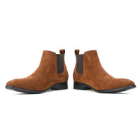 Botas Chelsea para hombre Comercio exterior cabeza pequeña cuadrada zapatos para hombre botines cortos de moda versátiles. - details 9