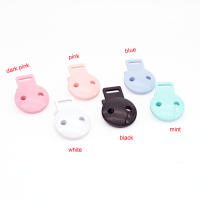 Abrazadera de Chupete Redonda de Plástico para Bebé 100 Piezas Accesorios de Juguete para Dentición Cadena de Muñeca DIY Unisex Recomendado para 4 meses + Silicona Estilo Sólido Libre de Nitrosamina Hecho en China - details 1