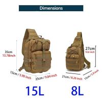 Mochila Táctica Al Aire Libre, 8L/15L, Deportiva Militar, De Hombro, Táctica Para Todos Los Días - details 1
