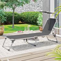 Silla de Senderismo Tumbona Reclinable Plegable, Ligera, 55 x 193 x 31 cm, Carga 150 kg - details 28