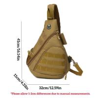 Bolsa de pecho para deportes al aire libre con carga USB para hombre de gran capacidad, mochila de almacenamiento para pesca con múltiples bolsillos - details 1