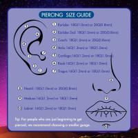 5 aretes, tachuelas, pasadores Labret Push in, joyería perforada con parte posterior plana sin rosca, para oreja, nariz y labio, con CZ de 1,5/2/2,5/3/4 mm - details 8