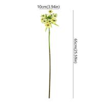 DIY florero decoración de lujo flores artificiales rama tacto Real flor falsa grande planta verde realista sala de estar balcón - details 0