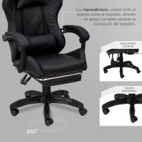 Silla de Juegos Ergonómica Ajustable en Altura y Inclinable Soporte Lumbar - details 2