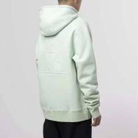 Sudadera con capucha de algodón pesado de primera calidad con estampado de menta y tejido inverso en relieve de diciembre, sudadera con cuello redondo para hombre - details 5