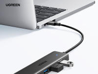UGREEN Hub USB 3.0 con adaptador de 4 puertos Thief multipuerto 5 Gbps de alta velocidad Compatible con MacBook Pro Air iMac Surface XPS PC portátil Disco duro teclado ratón PS5 - details 0