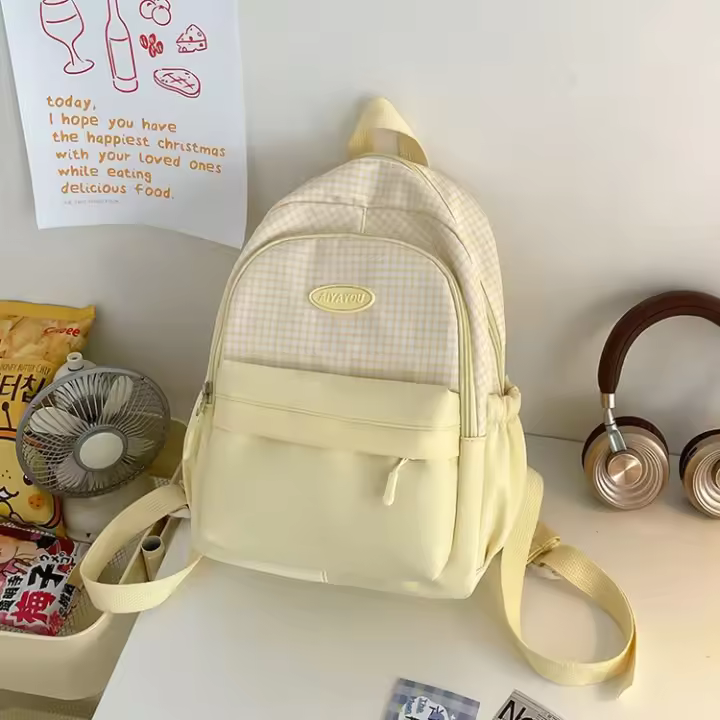 Mochila Escolar de Primavera 2025 Estilo Bosque Lindo Material de Nylon para Forro y Exterior - 1