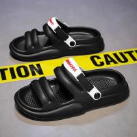Zapatillas hombre verano 2024 nuevo uso exterior niños pisando mierda sensación deportes conducción sandalias de playa de suela blanda de doble propósito - details 5