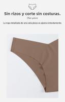 "Bragas Sin Costuras Mujer – Tiro Bajo, Nailon Transpirable, Secado Rápido – Ideal para Yoga y Deporte – Talla Grande " - details 5