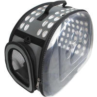Bolsa para mascotas al aire libre, transportador plegable transparente para perros y gatos, bolso de hombro portátil transpirable - details 10