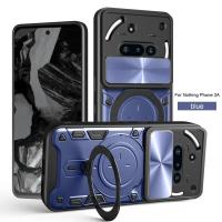Para Nothing phone 3A Funda protectora de grado militar Funda trasera protectora de cámara reflectante omnidireccional con soporte - details 13