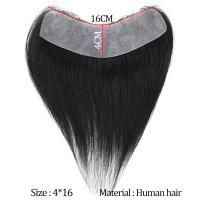 SHANGKE-tupés sintéticos para la frente, peluquín corto y recto estilo V, extensión de cabello, flequillo de cabello Natural 100% - details 13