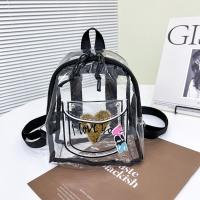 Mochila transparente de PVC portátil, bolso de gelatina de moda de estilo coreano de gran capacidad, bolso cruzado con corazón de amor para exteriores - details 1