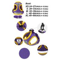 Conjunto de chaleco y arnés para perros pequeños y medianos, correa y arnés para cachorros y gatos, Collar reflectante para gatos - details 1
