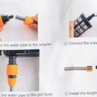 Power Blaster Plus Pressure Washer Cordless Portable Electric High Pressure Water Spray Gun