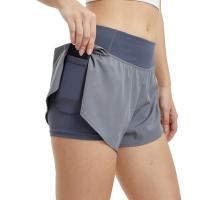 Pantalones cortos deportivos transpirables de secado rápido para mujer para gimnasio y fitness - details 2