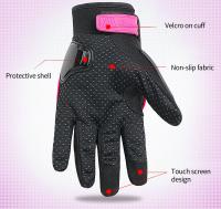 Guantes de motocicleta transpirables para hombre y mujer, manoplas protectoras de color negro, verde, rojo y rosa, tallas M a XXL - details 6
