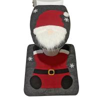 Inodoro de Gnomo Navideño Juego de Alfombras para Suelo Suministros para Fiesta de Navidad - details 0