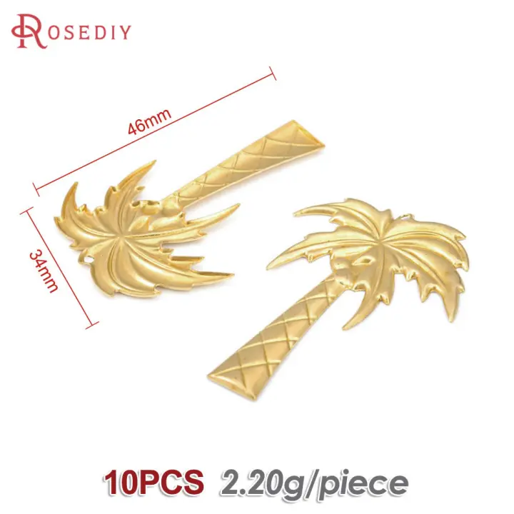 Colgantes de Árbol de Brasso Dorado de 18K Joyería Hazte de Diamantes Falsos y Circonio - 1