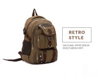 Mochila vintage de lona para hombre, Bolsa Escolar de viaje de gran capacidad para ordenador portátil de 14 pulgadas, nueva moda - details 2
