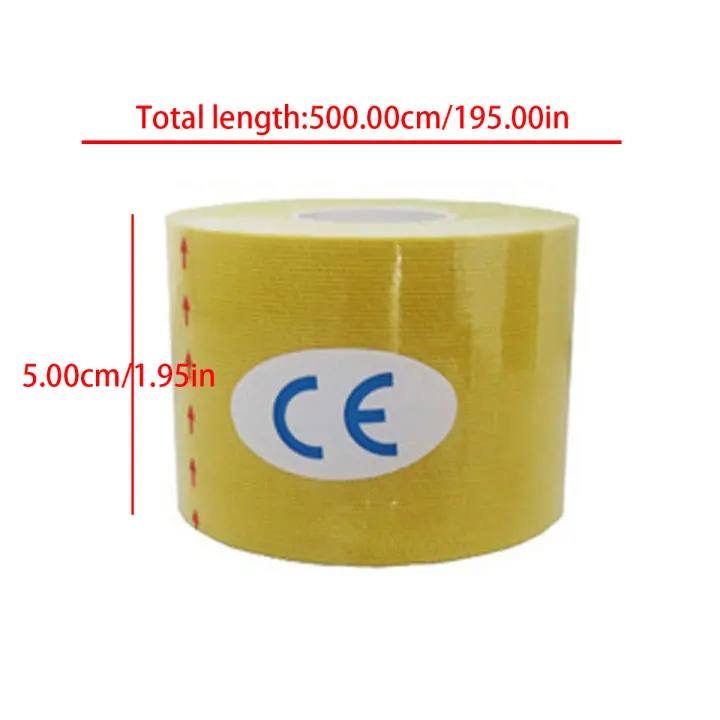 1Pcs Kinesiology Tape Gym Fitness Bandages Sports Elastic Muscle Pain Relief - 1