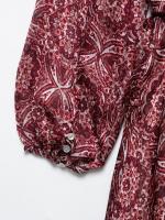 Ropa de mujer europea y americana mini vestido estampado de mujer popular - details 11