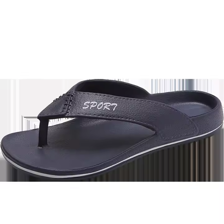 Sandalias al aire libre, zapatillas casuales para hombre, zapatos de playa de goma de moda. - 1