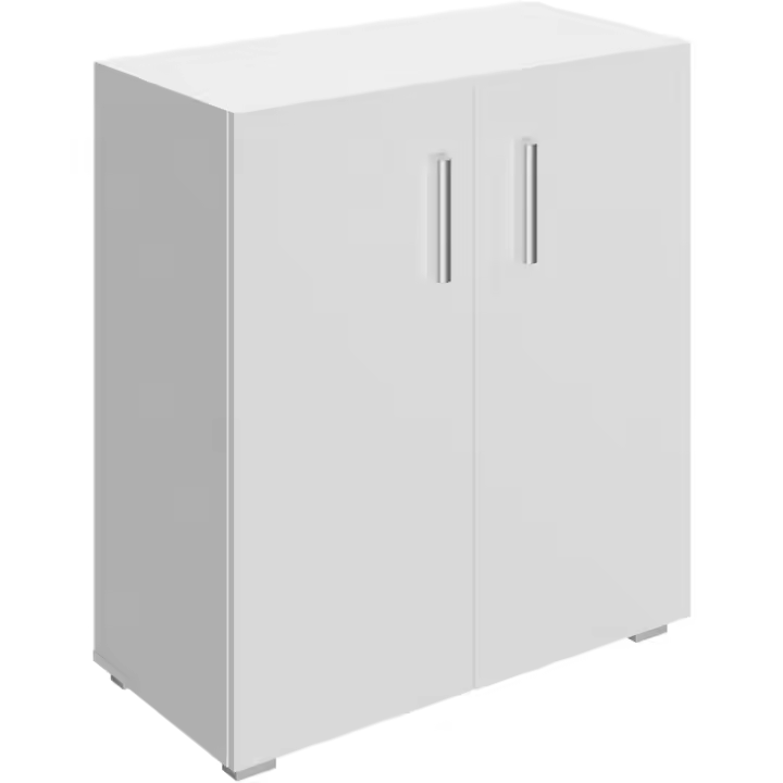 Cómoda Roble Vela 2 Puertas 115,5x60x30cm Mueble de Oficina Aparador Estantes Regulables Armario - 1