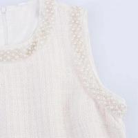 Vestido recto sin mangas con cuello redondo, estilo fragancia, falda corta de temperamento pequeño, ropa de mujer nueva de verano 2025. - details 9