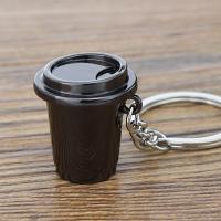 Llavero de Metal 3D creativo con forma de cafetera, Mini llavero con mango de café, llavero creativo con forma de jarra Moka, colgante pequeño - details 42