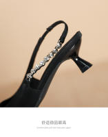 Xiaoxiangfeng-correa de cadena puntiaguda, tacón medio, zapatos individuales - details 6