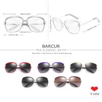 Gafas de Sol Polarizadas para Mujeres Lente de Gradiente Oculos de Sol Cuadrados de Marca de Lujo - details 24