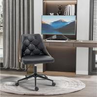 Silla de Escritorio Giratoria Ajustable de Altura Función de Inclinación Ruedas - details 2