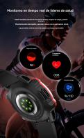 Reloj mujer inteligente exterior deporte Bluetooth llamada Voz Captura de video en HD ritmo cardíaco presión arterial hombre Reloj - details 10