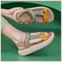Sandalias Deportivas Para Mujer, Plataforma De Retales, Zapatos Con Elevador De Banda Estrecha, Soporte De Arco De Velcro Ajustable, Senderismo Al Aire Libre 41 - details 3