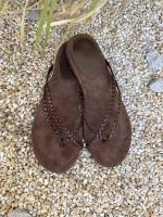 Chanclas planas, zapatos para mujer, ropa de verano, nuevo diseño de nicho casual, playa, vacaciones, sandalias con punta abierta. - details 39