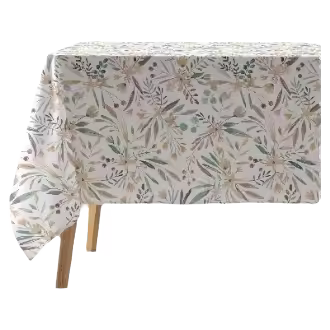 GAMUSI - Mantel antimanchas impermeable Breezy algodón tacto tela caída natural rectangular/cuadrado - 1
