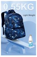 Mochila de Escuela para Adolescentes OKKID Gran Capacidad, Impermeable, Bolsa de Libros para Estudiantes de Secundaria y High School - details 4