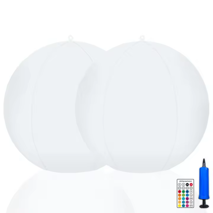 Luz Solar flotante para piscina, globo inflable de 14 pulgadas, resistente al agua IP68, recargable, cambia de Color, Led - 1