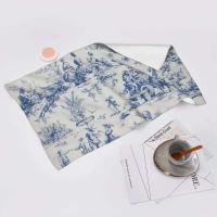 Toile De Jouy Toalla Algodón Francés Azul Marino Baño Ducha Deportes Yoga Toallas - details 71