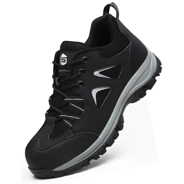 Zapatos de Punta de Acero Ligeros y Cómodos Zapatillas de Trabajo Antideslizantes para Hombres y Mujeres Zapatos de Construcción Industrial Indestructibles - 1