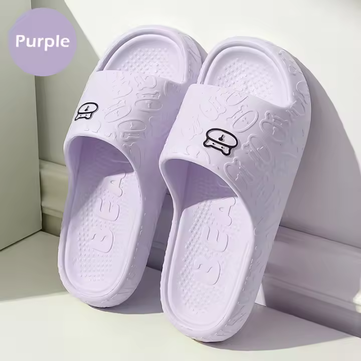 Cordones de zapatillas de dibujos animados antideslizantes para uso interior y exterior para hombres y mujeres, zapatillas de playa para el verano. - 1
