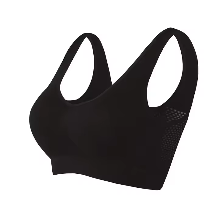 Sujetador deportivo, sujetadores transpirables con almohadilla extraíble, sujetadores deportivos para mujer, ropa de gimnasio para correr, ropa interior inalámbrica para mujer, sujetador de Yoga - 1