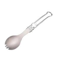 Tenedor Plegable de Titanio Medio Pulpido Portátil para Exteriores Ideal para Senderismo, Picnic y Acampada - details 9