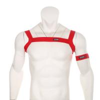 Lencería Correas De Arnés De Los Hombres Cuerpo Sexy De Pecho Disfraces Traje De Bondage De Alta Elasticidad Con Brazalete Club Nocturno De Hombre - details 6