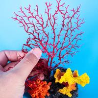 Adornos de resina para acuario, arrecife de Coral, artesanía colorida, paisaje de pecera, decoración, accesorios de plantas acuáticas artificiales simuladas - details 11