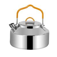 Hervidor portátil de acero inoxidable, ligero, de 1 litro, duradero y para acampar, para uso en interiores y exteriores, fogatas - details 0