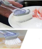 Juego de limpieza de cocina con dispensador de jabón de cabezal extraíble 2 en 1 con mango largo y cepillo para lavavajillas - details 2