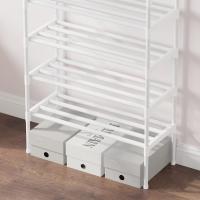10 Niveles con Diseño Extra Grueso, Organizador de Zapatos para 30 Pares, 56 x 30 x 170 cm para Pasillo, Dormitorio (Blanco) - details 6